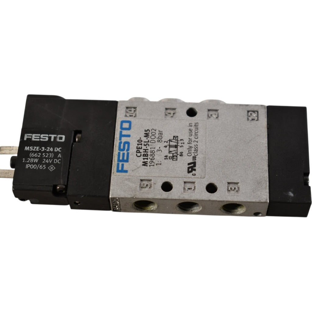 Festo CPE10-M1BH-5J-M5 Valve | 5/2 Bistable | 24V DC | M5 Ports