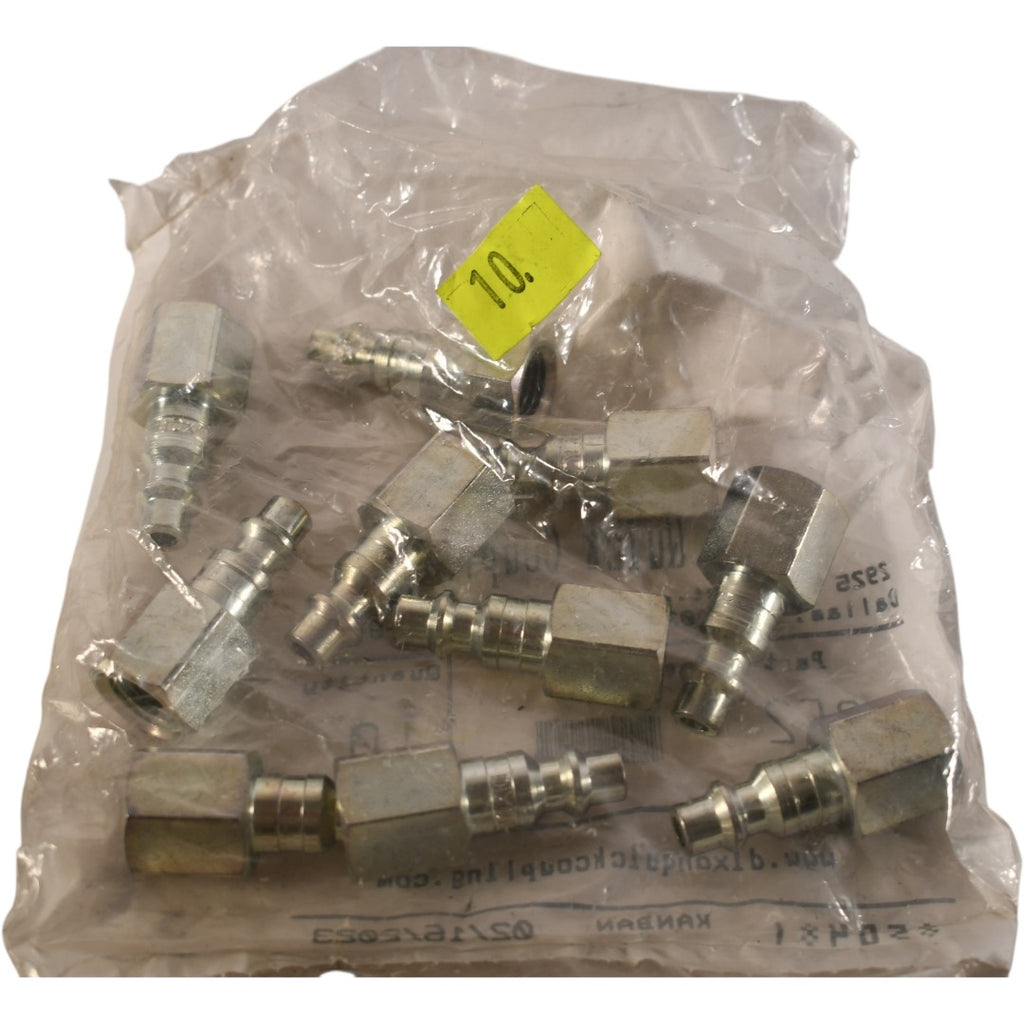 Pack of 10 NEW Dixon D2F2 Quick Coupling | 1/4'' NPTF | Steel | Auto Connect