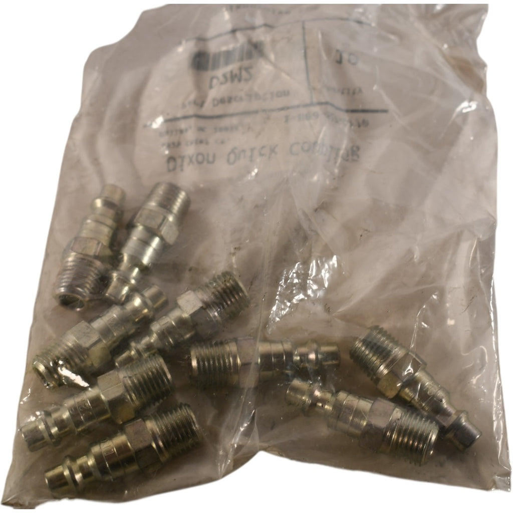 Pack of 9 NEW Dixon D2M2 Quick-Disconnect Nipples / Plugs | 1/4'' NPT