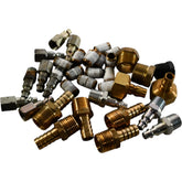 Mixed Lot of Pneumatic Barb Threaded Fittings