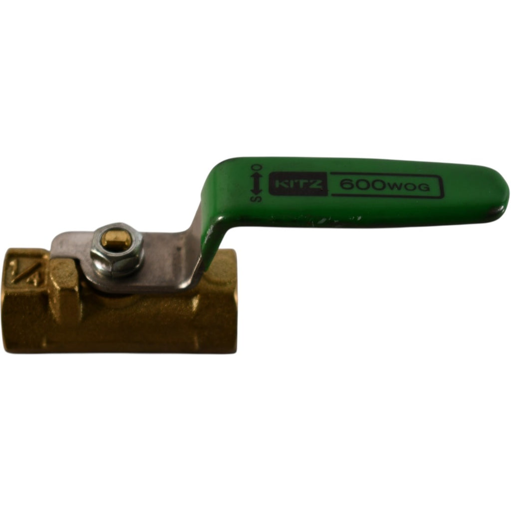 NEW Kitz 600 WOG 1/4'' Forged Brass Full Port Ball Valve