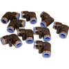 Lot of 9 NEW FESTO 10mm Pneumatic Elbow Quick Connect Fittings