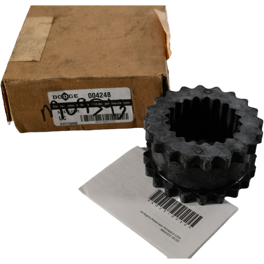 NEW Dodge 004248 D-Flex 6JES Coupling Sleeve EPDM 450 in-lb Torque