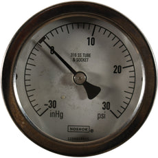 NEW Noshok 2-1/2'' Pressure Gauge -30 to 30 PSI