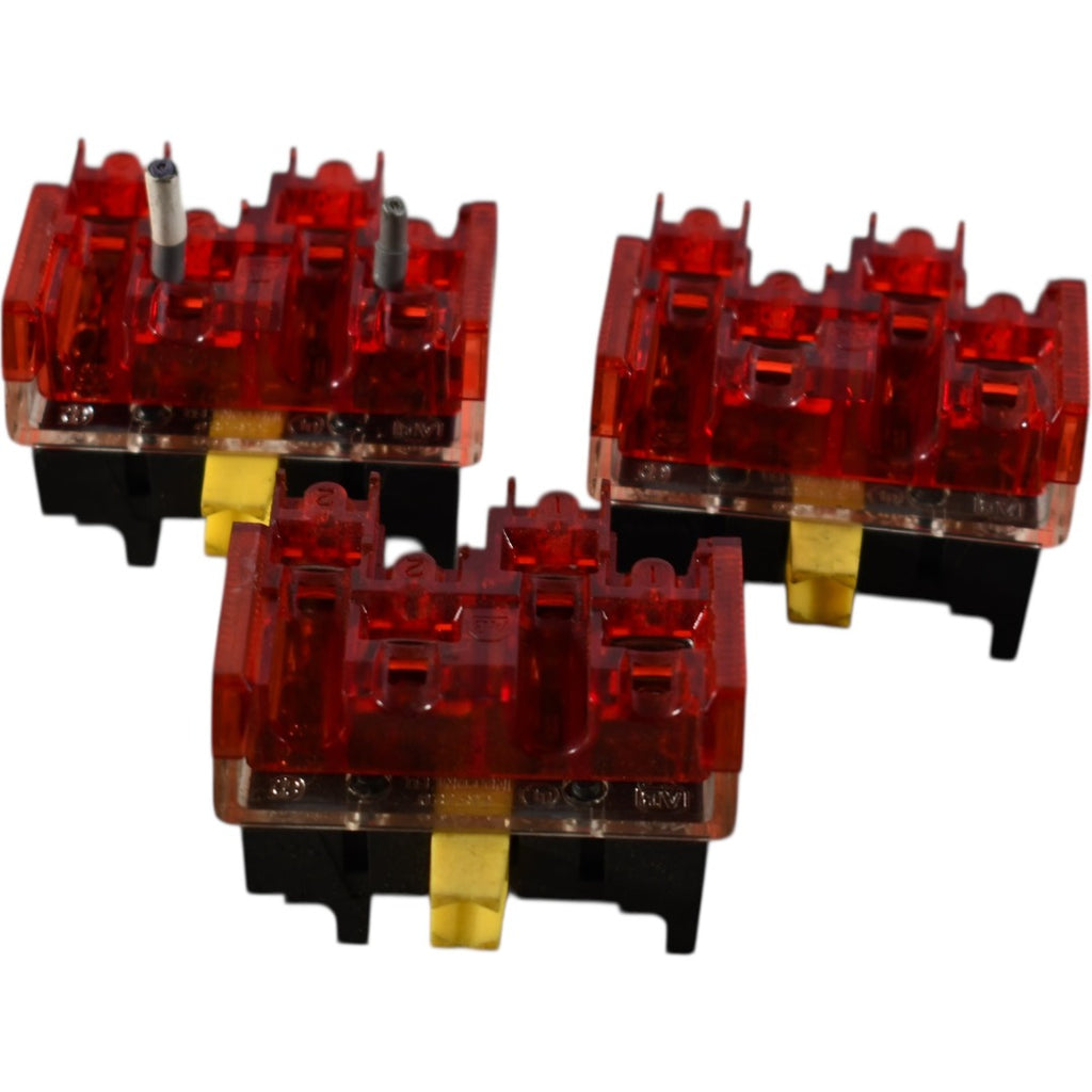 Lot of 3 Allen Bradley 800TC-XA4 Series D 2 NC Contact Block 30mm Shallow