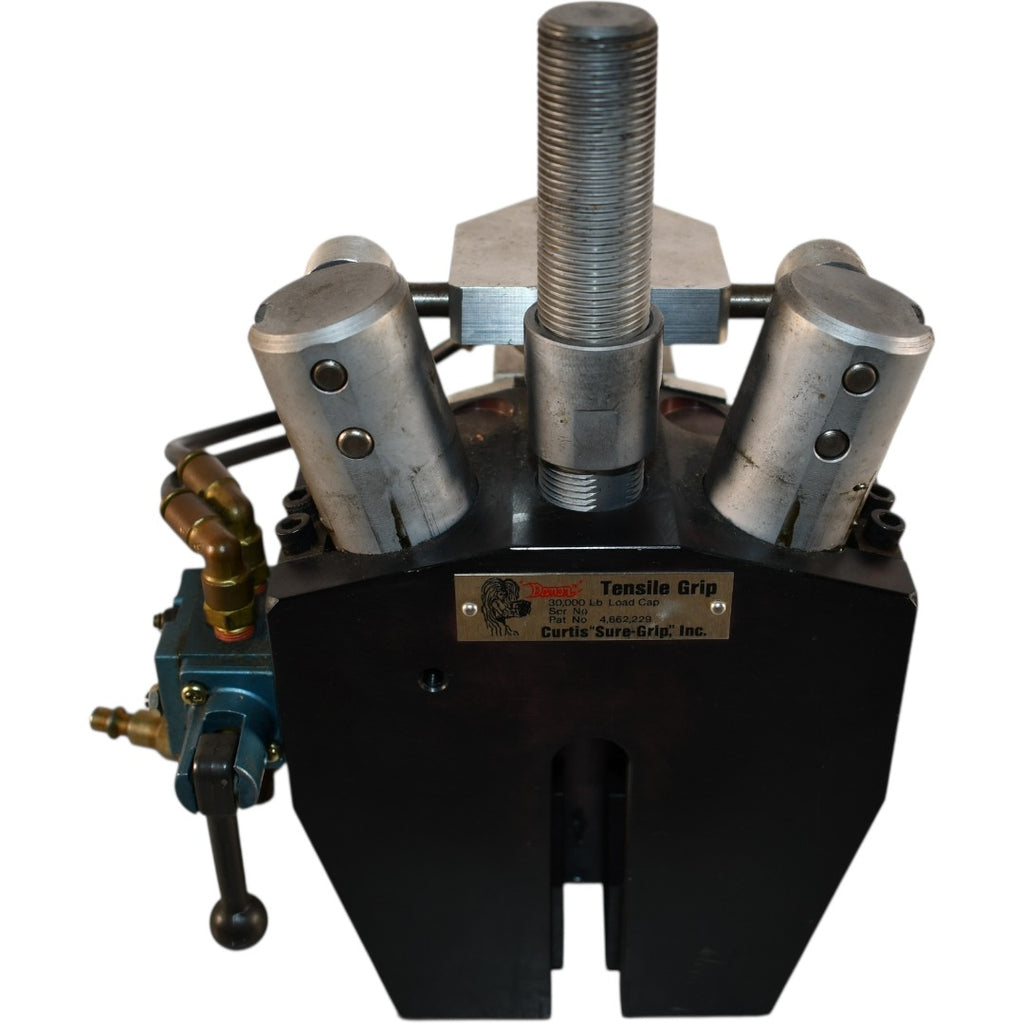 Curtis Sure-Grip ''Demon'' Tensile Grip 30,000 Lbs Testing Patent 4,662,229