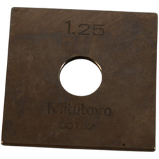 Mitutoyo 90132 1.25 Square Gage Block With Hole