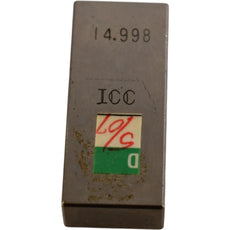 ICC 14.998mm Rectangular Inspection Gage Block