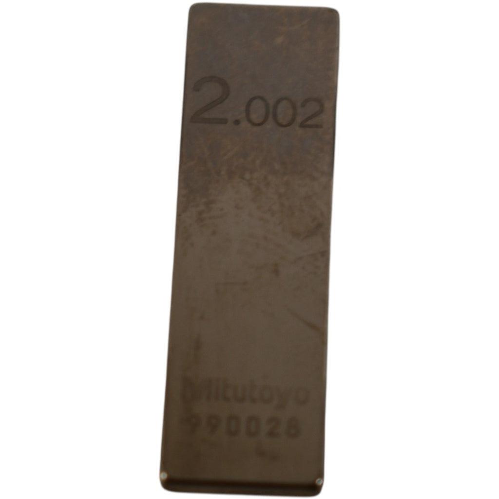 Mitutoyo 990028 2.002 Rectangular Inspection Gage Block