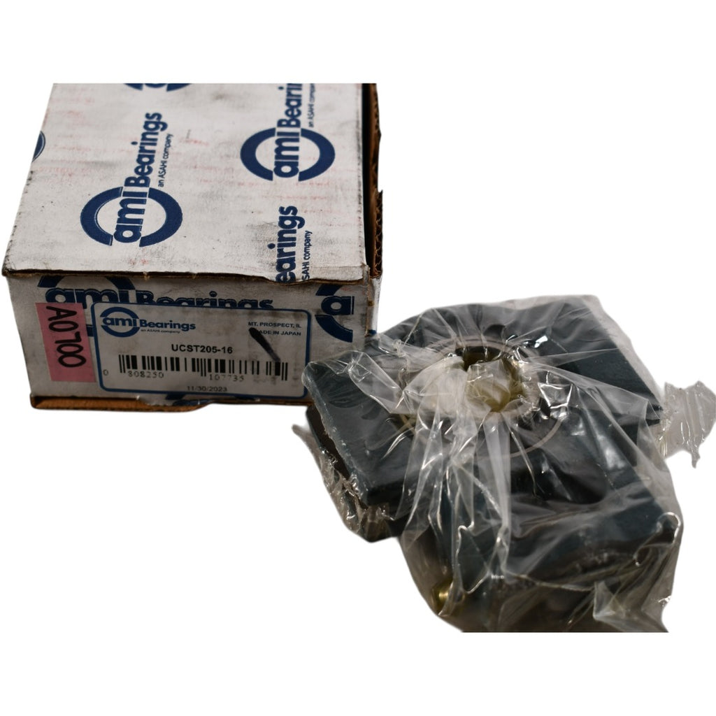 NEW AMI UCST205-16 1'' Wide Slot Take-Up Bearing Unit Set Screw Lock