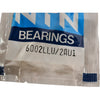 NEW NTN 6002LLU/2AU1 Deep Groove Ball Bearing 15x32x9mm Double Sealed Rubber