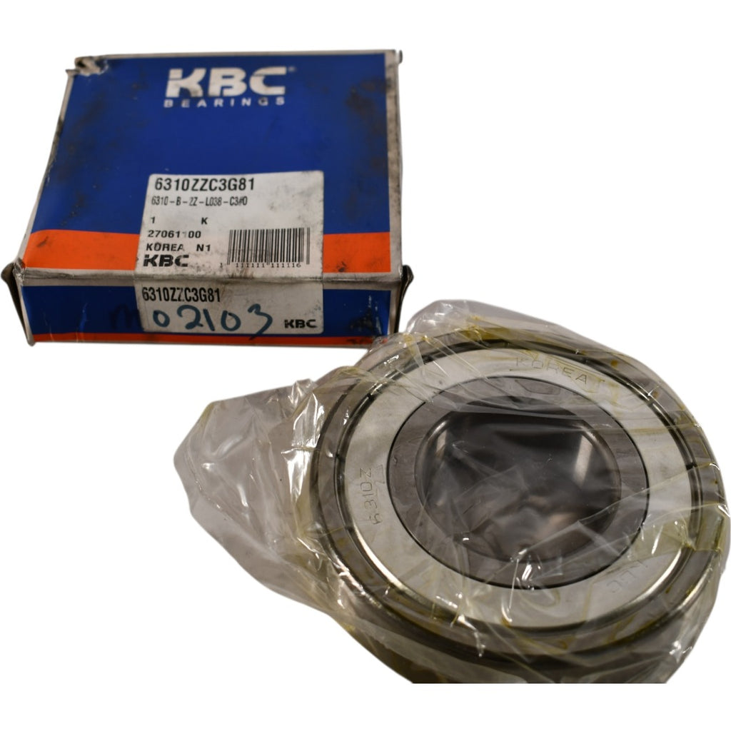 NEW KBC 6310ZZC3G81 Deep Groove Ball Bearing 50x110x27mm Double Metal Shielded