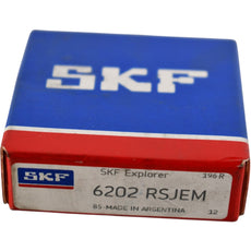 NEW SKF 6202 RSJEM Deep Groove Ball Bearing 15x35x11mm Single Sealed