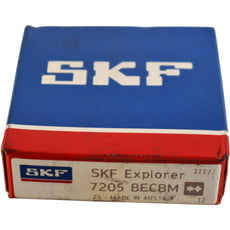 NEW SKF 7205-BECBM Angular Contact Ball Bearing 25x52x15mm Open Brass Cage