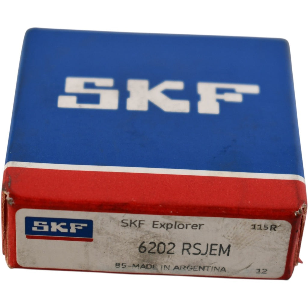 NEW SKF 6202-RSJEM Deep Groove Ball Bearing 15x35x11mm Single Sealed Steel Cage