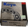 NEW Koyo 6304-2RSC3 Deep Groove Ball Bearing 20x52x15mm Double Rubber Sealed C3