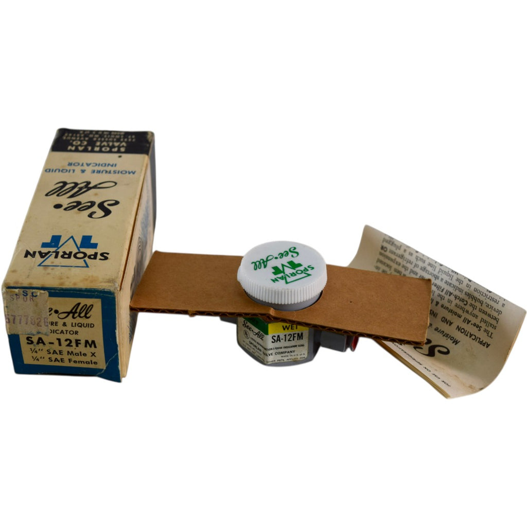 NEW Sporlan SA-12FM 1/4'' Female x Male Flare Moisture & Liquid Indicator