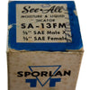 NEW Sporlan SA-13FM 3/8'' Female x Male Flare Moisture & Liquid Indicator