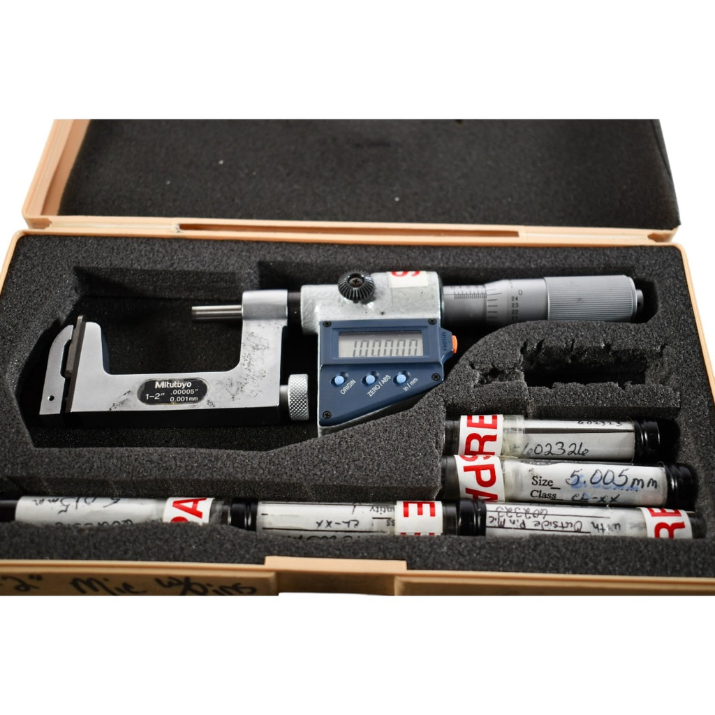Mitutoyo 317-712-30 Digital Uni-Mike Micrometer 1-2''/25-50mm IP65 w/ Engravings