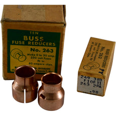 NEW Bussmann No. 263 Fuse Reducer 60A to 30A 250V Class H/K Pair