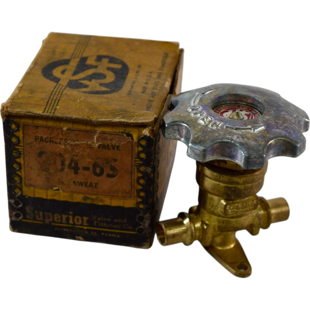 NEW Superior Valve Co. 214-6S 3/8'' Solder Brass Packless Diaphragm Valve HVAC