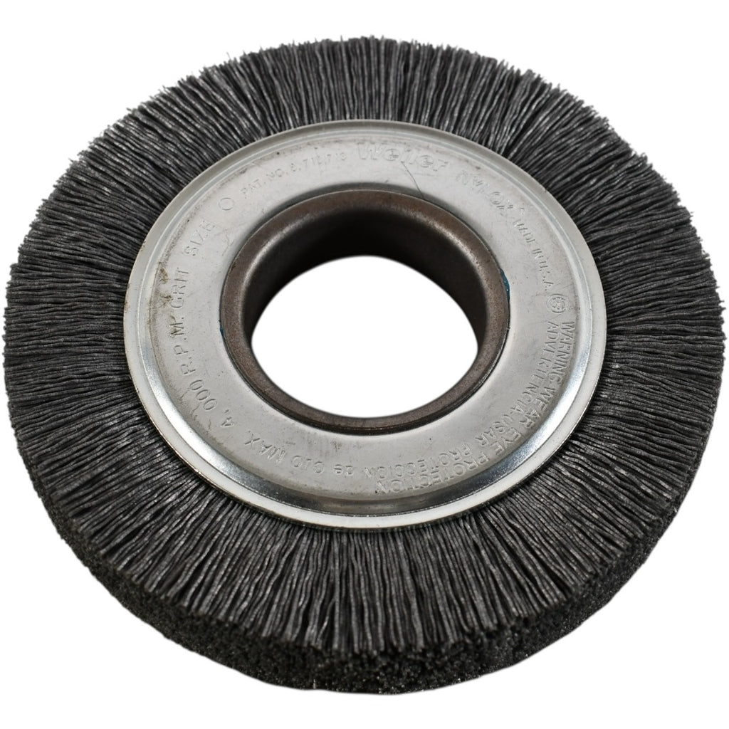 Lot of 4 NEW Weiler Nylox Size 0 Brush Abrasive Nylon Deburring Finishing Tool 6'' OD 2'' Bore