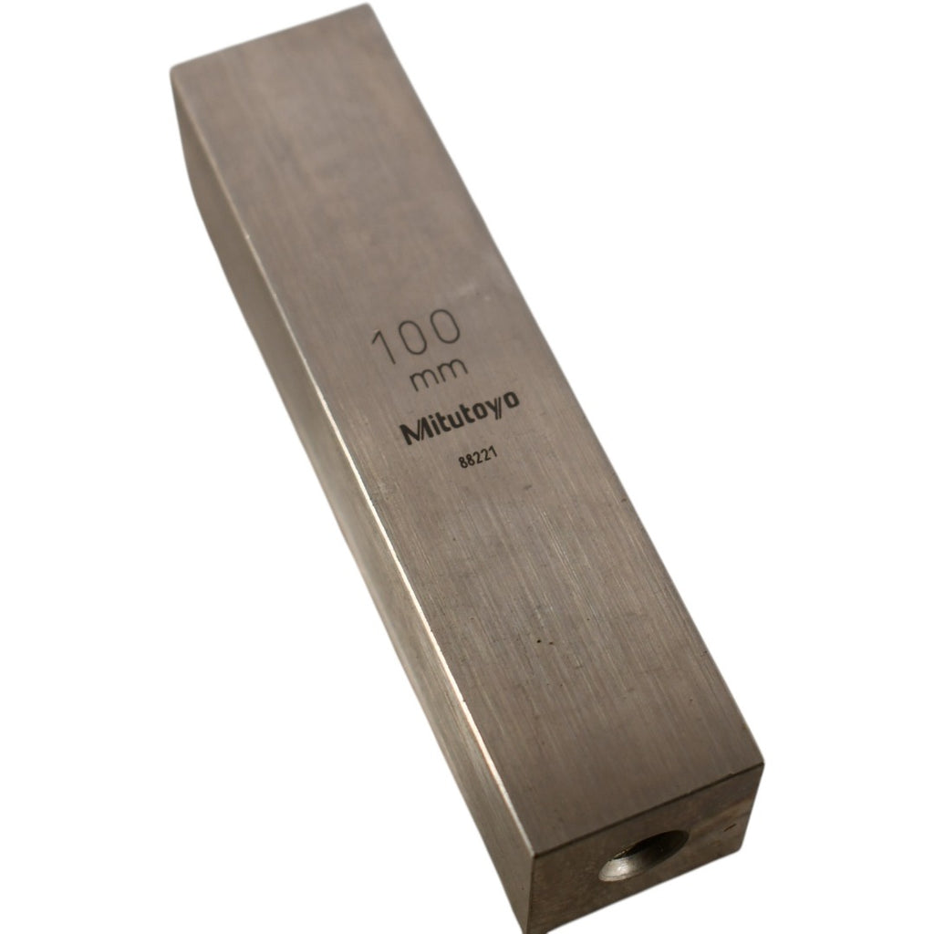 Mitutoyo 88221 100mm Rectangular Steel Gage Block Inspection Standard