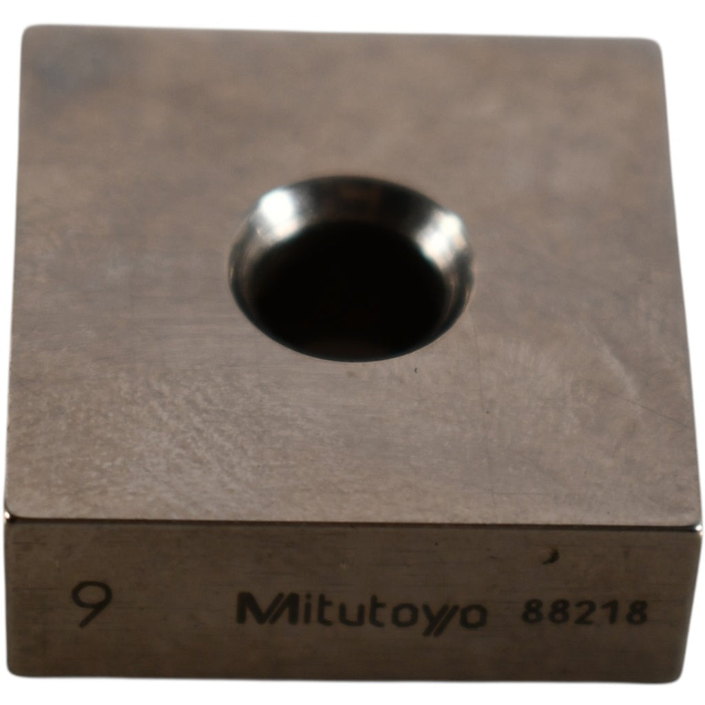 Mitutoyo 88218 9mm Square Steel Gage Block Inspection Standard