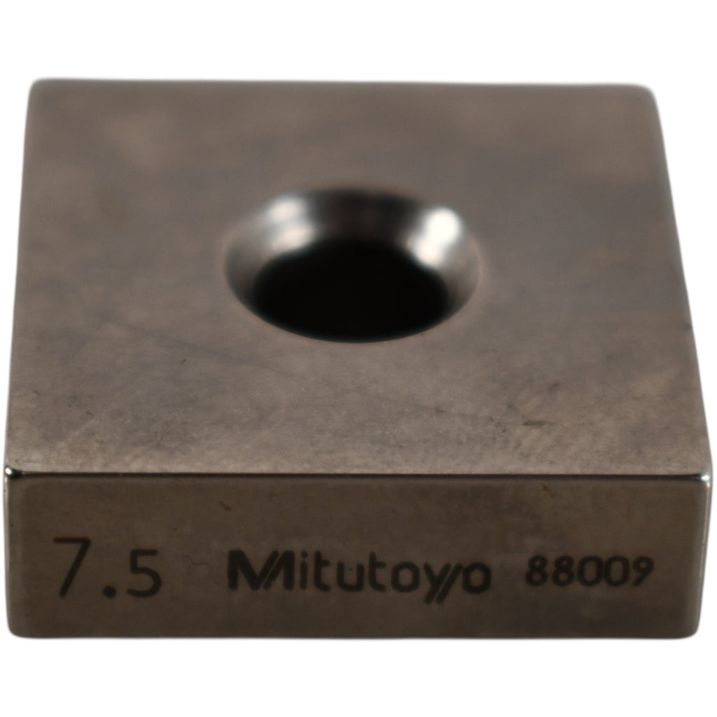 Mitutoyo 88009 7.5mm Square Steel Gage Block Inspection Standard