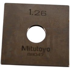Mitutoyo 88047 1.26mm Square Steel Gage Block Inspection Standard
