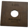 Mitutoyo 88047 1.26mm Square Steel Gage Block Inspection Standard
