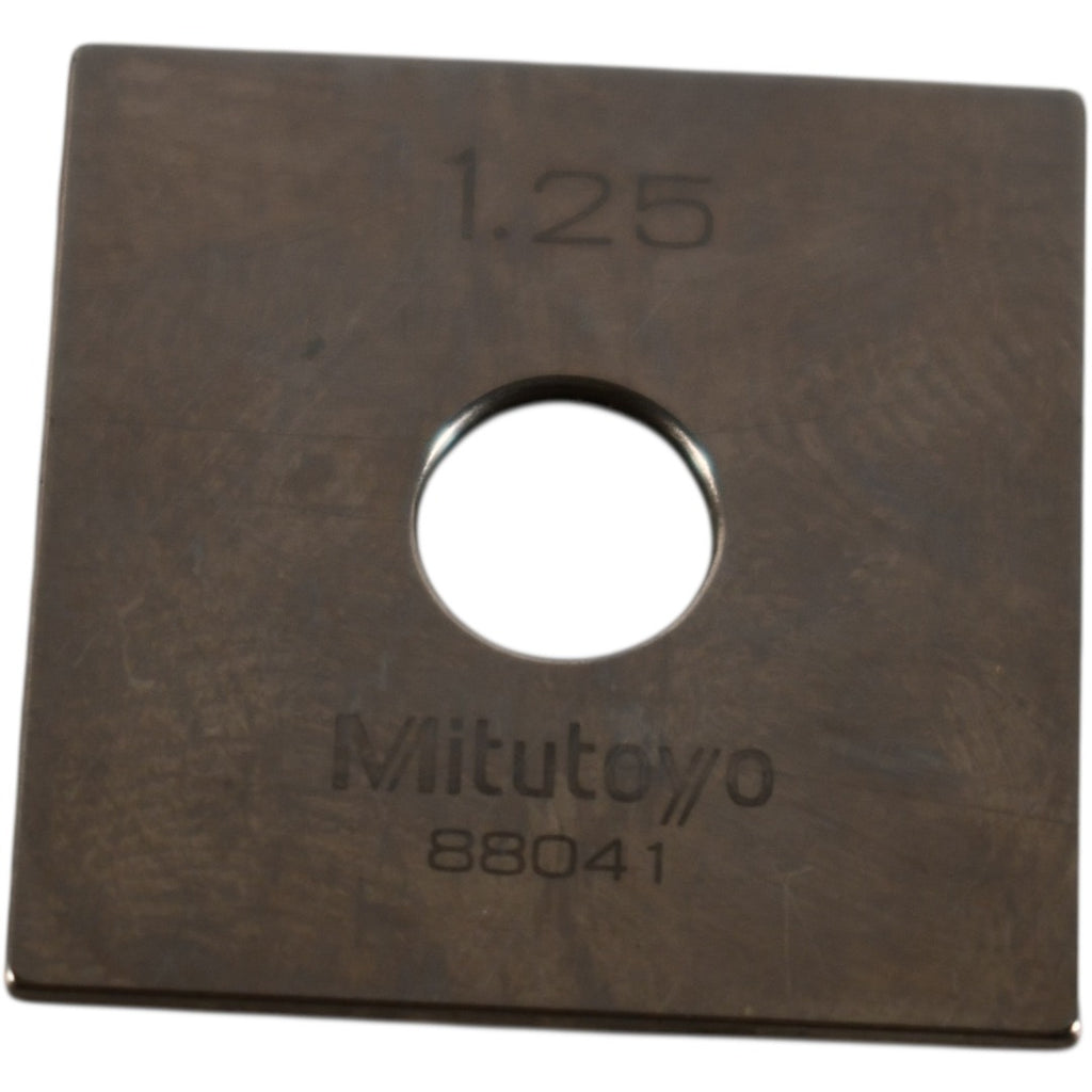 Mitutoyo 88041 1.25mm Square Steel Gage Block Inspection Standard