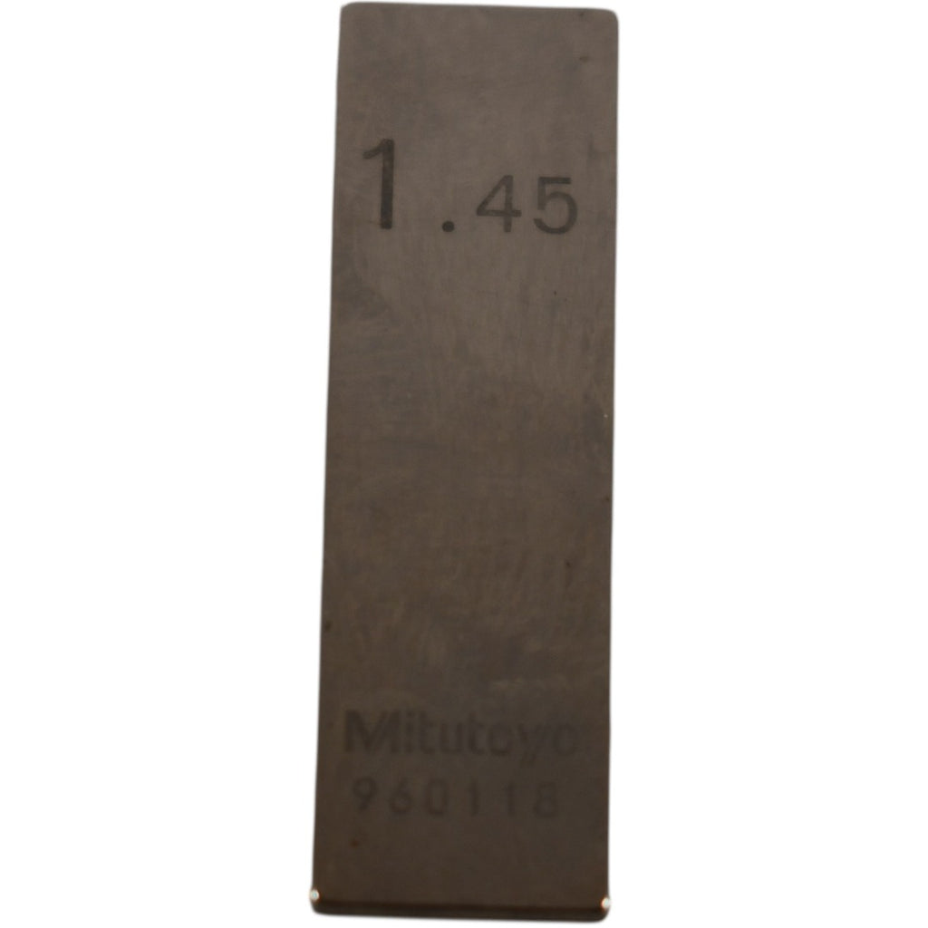 Mitutoyo 960118 1.45mm Rectangular Steel Gage Block Inspection Standard