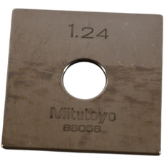 Mitutoyo 88056 1.24mm Square Steel Gage Block Inspection Standard