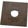 Mitutoyo 1.22mm Square Steel Gage Block Inspection Standard