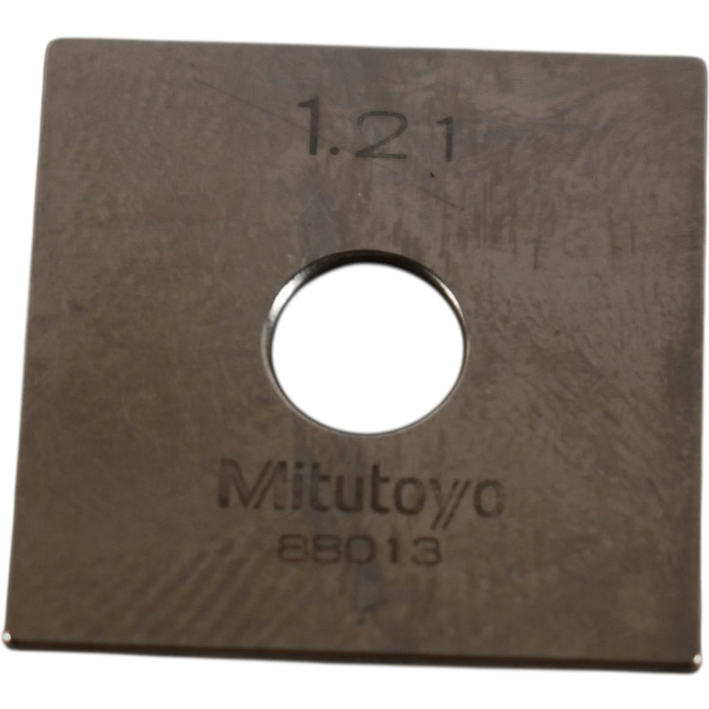 Mitutoyo 88013 1.21mm Square Steel Gage Block Inspection Standard