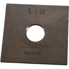 Mitutoyo 88279 1.19mm Square Steel Gage Block Inspection Standard