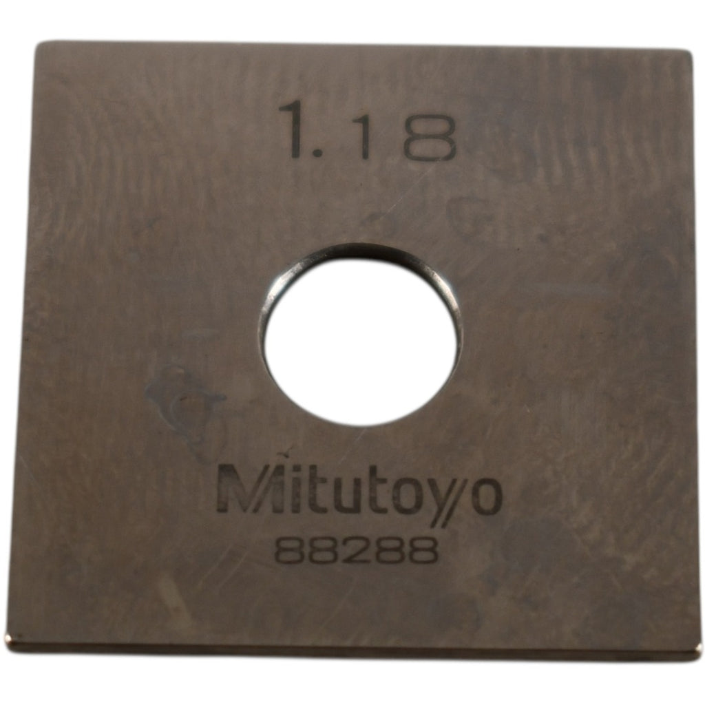 Mitutoyo 832888 1.18mm Square Steel Gage Block Inspection Standard