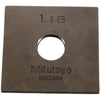 Mitutoyo 832888 1.18mm Square Steel Gage Block Inspection Standard