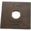 Mitutoyo 832888 1.18mm Square Steel Gage Block Inspection Standard