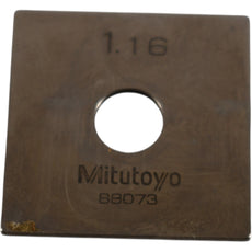 Mitutoyo 88073 1.16mm Square Steel Gage Block Inspection Standard