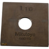 Mitutoyo 88073 1.16mm Square Steel Gage Block Inspection Standard