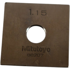 Mitutoyo 88207 1.15mm Square Steel Gage Block Inspection Standard