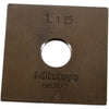 Mitutoyo 88207 1.15mm Square Steel Gage Block Inspection Standard