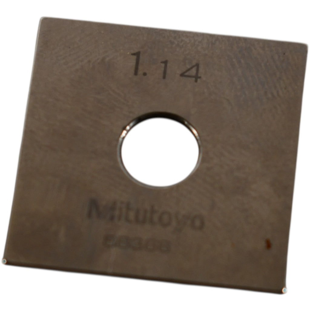 Mitutoyo 88366 1.14mm Square Steel Gage Block Inspection Standard