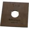 Mitutoyo 88010 1.13mm Square Steel Gage Block Inspection Standard