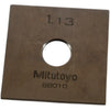 Mitutoyo 88010 1.13mm Square Steel Gage Block Inspection Standard