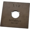 Mitutoyo 88106 1.12mm Square Steel Gage Block Inspection Standard