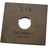 Mitutoyo 88106 1.12mm Square Steel Gage Block Inspection Standard