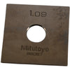 Mitutoyo 88087 1.09mm Square Steel Gage Block Inspection Standard